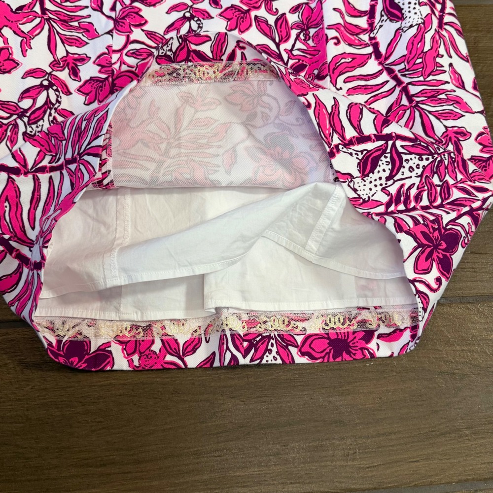 Lilly Pulitzer Isla Short Sleeve Shift Dress Elderflower Blossom Pink Purple 4 - Picture 7 of 10